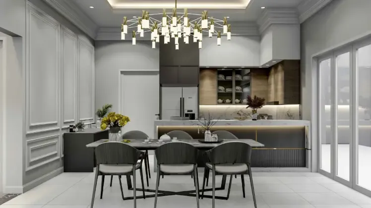 Sketsa Interior Dapur Banyuwangi